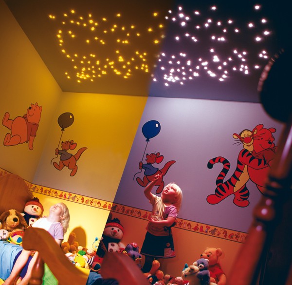 Salle de jeux enfants Désign plafond Étoilé